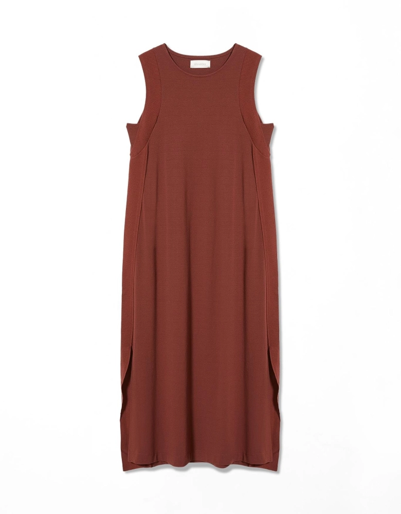 Vestido Malha Retilinea Lateral