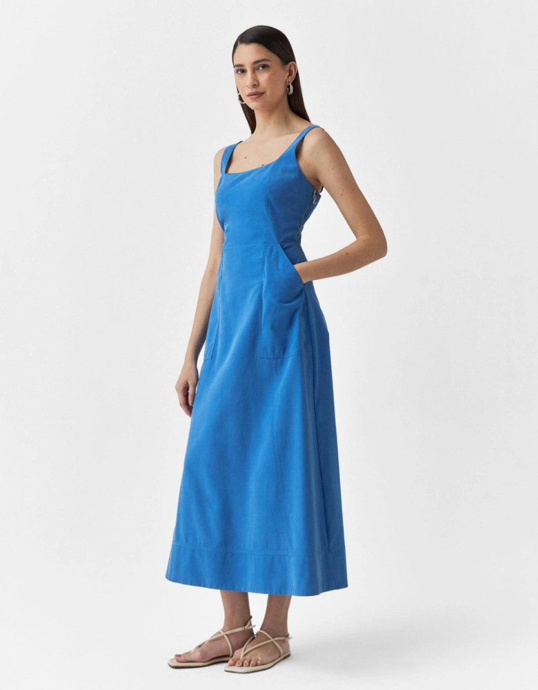 Vestido Midi Bolsos