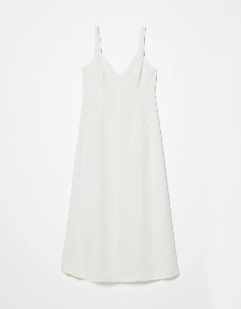 Vestido Midi Pespontado