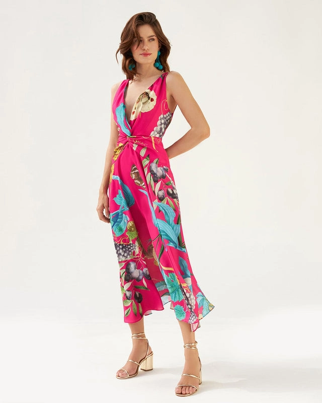 Vestido Midi Regata Estampado