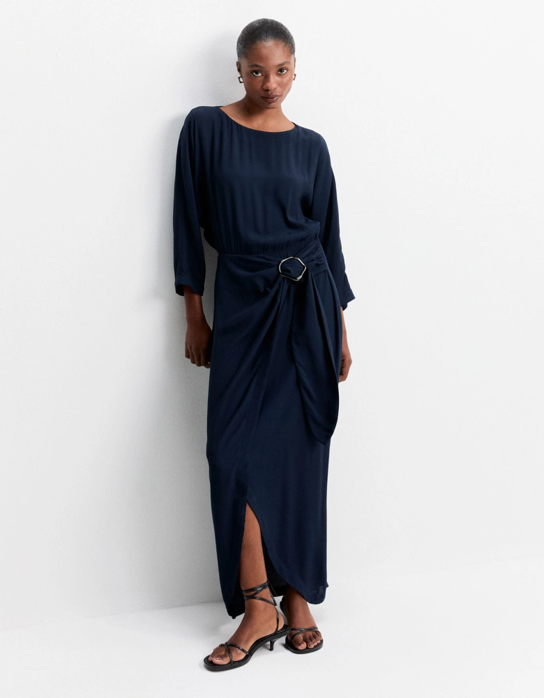 Vestido midi transpasse