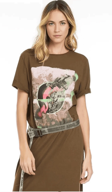 Vestido t-shirt de Malha