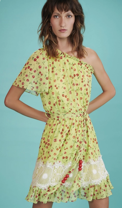 Vestido Um Ombro Só Cherry Skazi